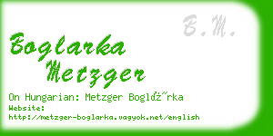 boglarka metzger business card